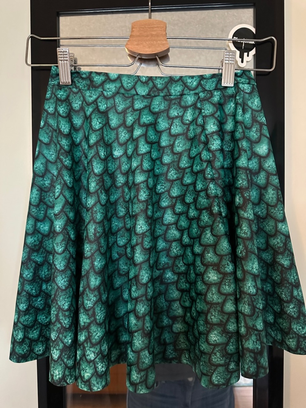 Blackmilk Game of Thrones Green Dragon Scale Skater Skirt